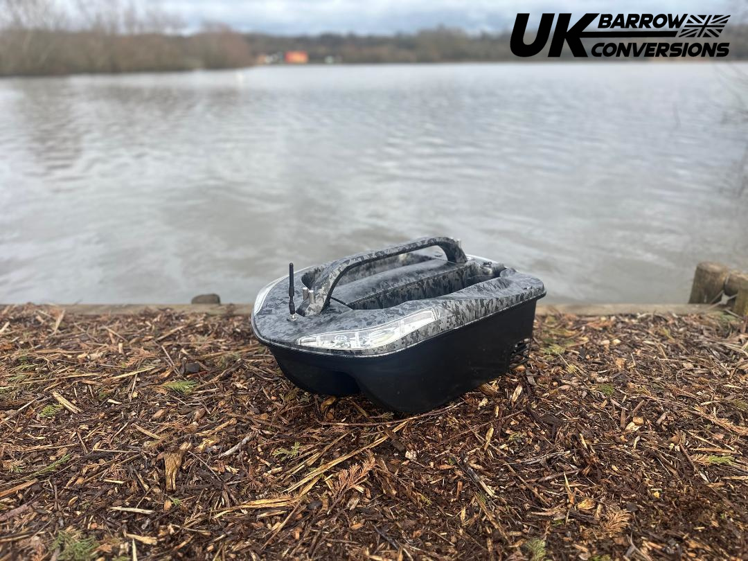 UKBC Raptor Bait Boat, GPS & Sonar, Top Load Rig Forged Carbon & Winch ...