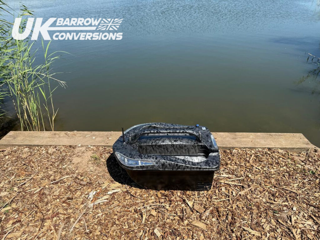 UKBC Raptor MK3 Bait Boat, GPS and Sonar, Top Load Rig Forged Carbon ...