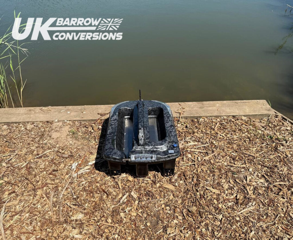 UKBC Raptor MK3 Bait Boat, GPS and Sonar, Top Load Rig Forged Carbon ...
